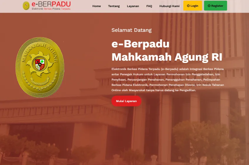 Elektronik Berkas Pidana Terpadu (e-Berpadu) Mahkamah Agung RI