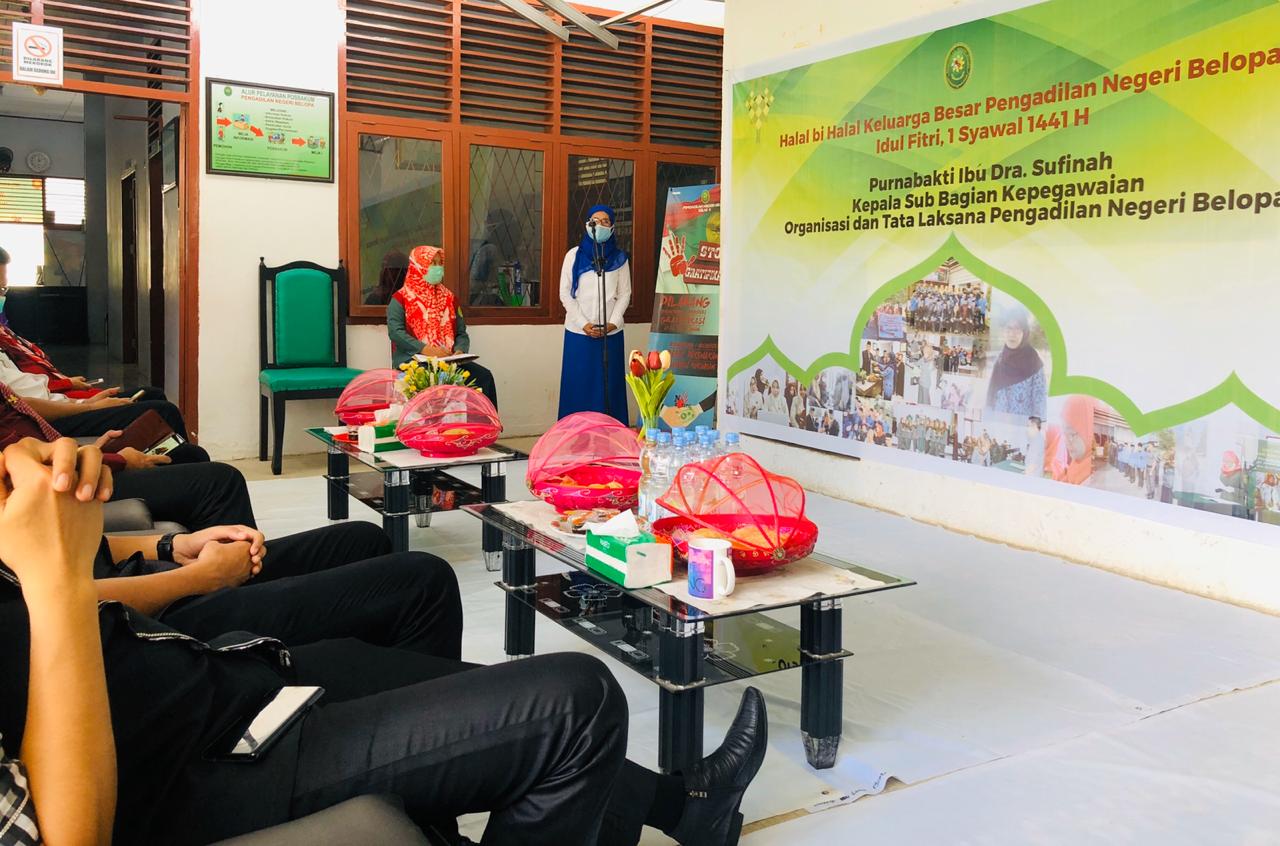 Halal bi Halal Keluarga Besar Pengadilan Negeri Belopa Dirangkai dengan Acara Purnabakti Dra Sufinah