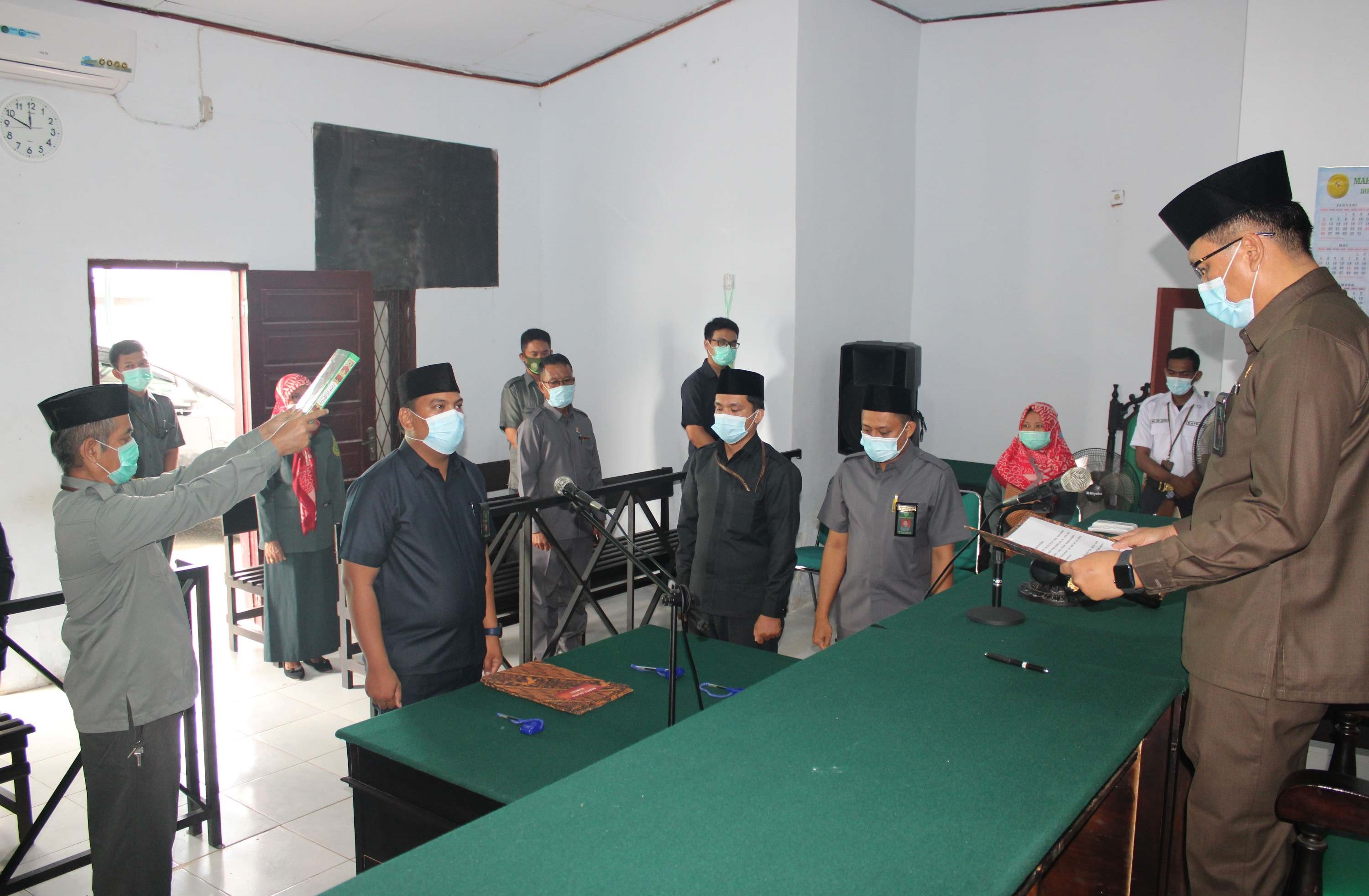 Pelantikan dan Pengambilan sumpah jabatan Kepala Sub Bagian Kepegawaian, Organisasi, Dan Tata Laksana