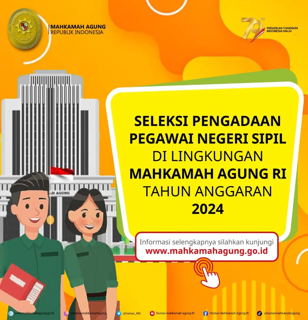 Penerimaan Calon Pegawai Negeri Sipil (CPNS) di Mahkamah Agung RI Tahun 2024