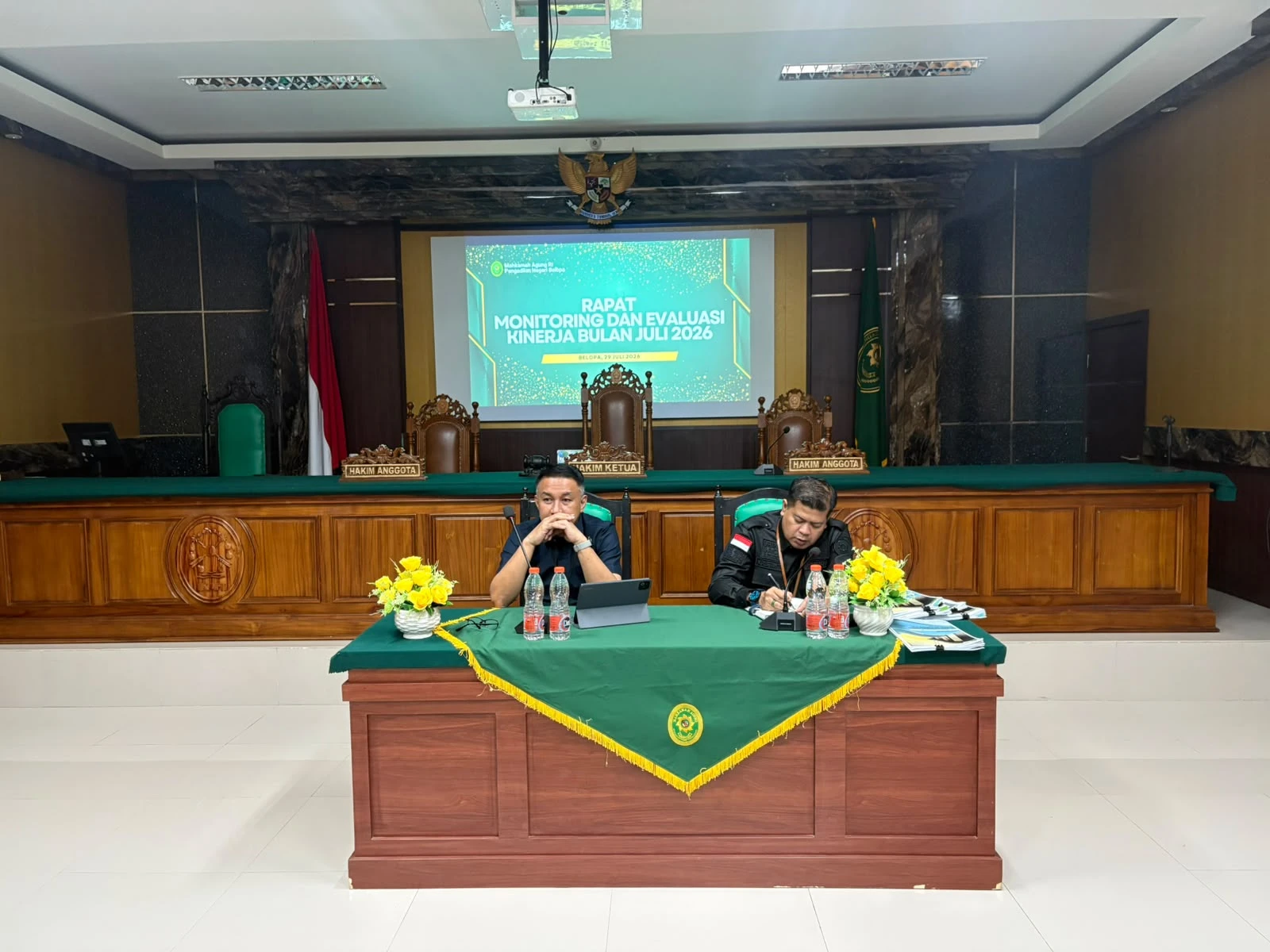 Rapat Monitoring dan Evaluasi Capaian Kinerja dan Anggaran Bulan Juli 2026