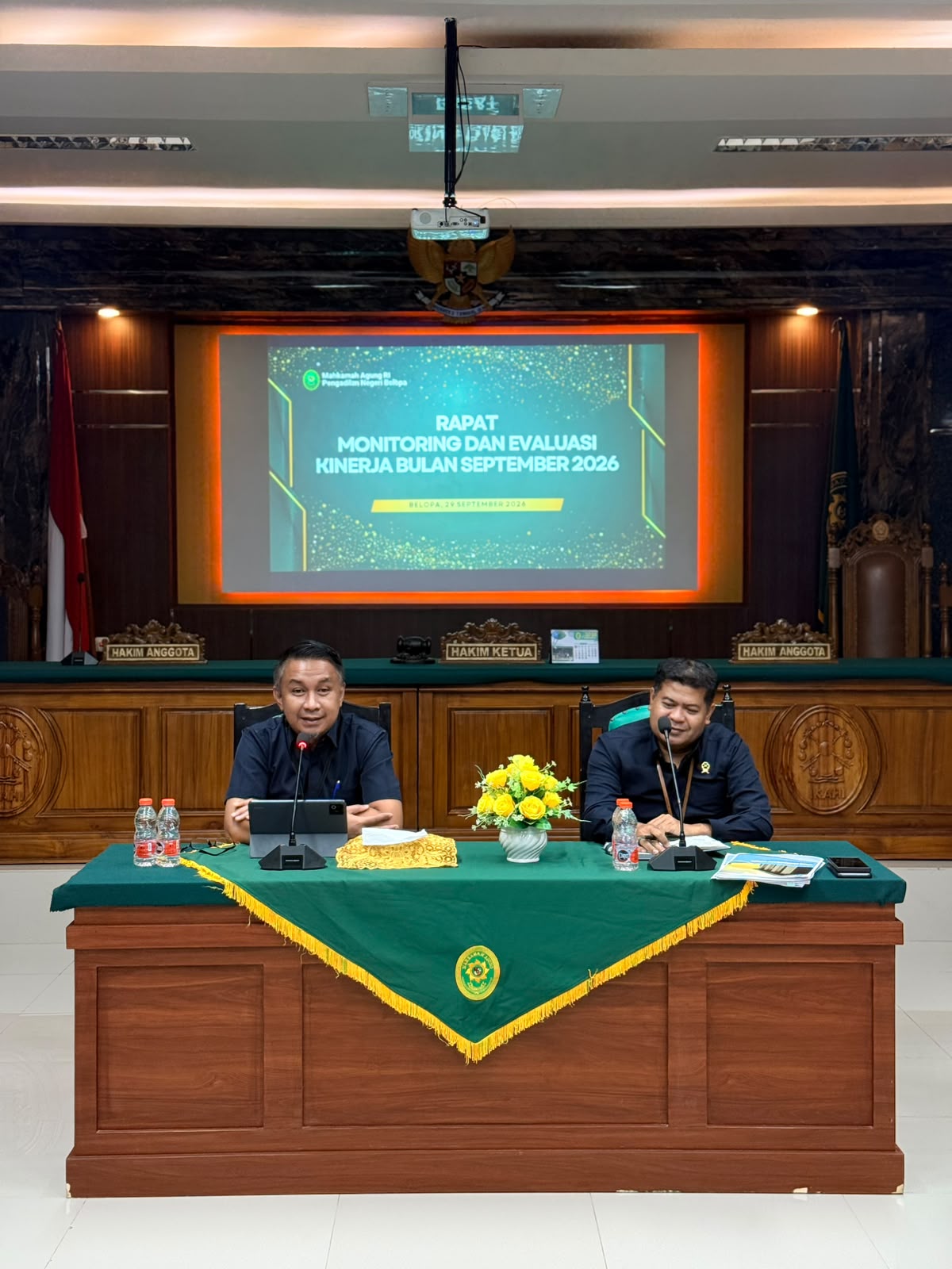 Perkuat Kinerja dan Akuntabilitas, PN Belopa Gelar Rapat Monev Periode September 2026